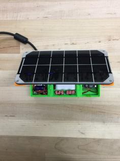 Solar USB Charger W/ Voltage Monitors 3D Printer Model