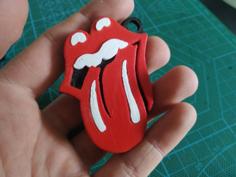 The Rolling Stones Keychain 3D Printer Model