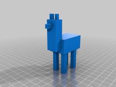 Minecraft Llama 3D Printer Model