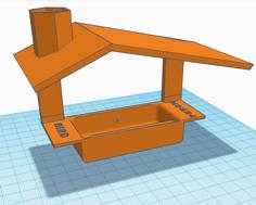 Window Mount Bird Resource Station 3D Printer Model