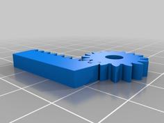 Customizable Rack And Pinion 3D Printer Model