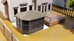 Gazebo (N-Scale) 3D Printer Model