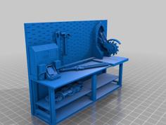 40k Necromunda Warhammer Workbench Set 3D Printer Model