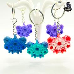 BEAUTIFUL FLOWERS KEYCHAIN 3D Printer Model