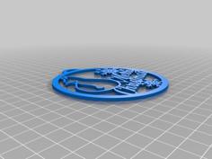 Merry Christmas Ornament Cat 3D Printer Model