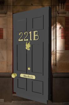 221B Baker Street Door Sherlock Holmes 3D Printer Model