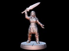 Barbarian Champion (15mm Scale) 3D Printer Model