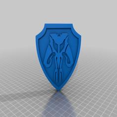 Mandalorian Mythosaur Badge 3D Printer Model