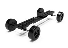 1/24-1/25 Scale Adjustable Mock-Up Chassis For RC, Model, And Slot Car Bodies 3D Printer Model