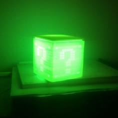 Mario Questionbox Lamp 3D Printer Model