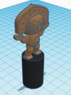 Ninja Slush Shrugging Tiki Tap 3D Printer Model