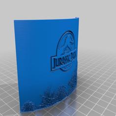 Jurassic Park Lithophane 3D Printer Model