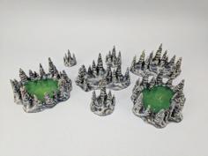 28mm Stalagmites 3D Printer Model