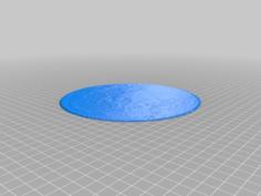 Flat 3D Full Moon 3D Printer Model