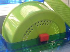 Clip-on Hamster Wheel Spindle 3D Printer Model