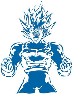 Vegeta Stencil 8 3D Printer Model