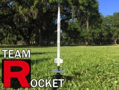 Model Rocket- Works With Estes Engines 3D Printer Model