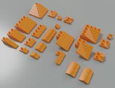 Lego Compatible Roofs I1 3D Printer Model