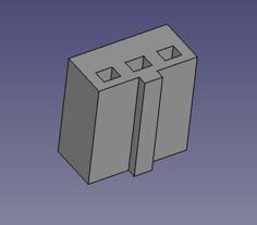 3 Pin Fan Connector 3D Printer Model