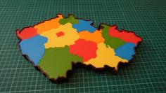 Czech Republic Puzzle/jigsaw 3D Printer Model