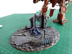 Base With Ruins And Dead Marine 3D Printer Model