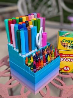 Crayons And Markers Box 3D Printer Model