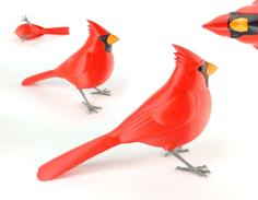 Northern Cardinal “puzzle” 3D Printer Model