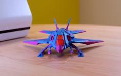 Multi-Color Spaceship 3D Printer Model