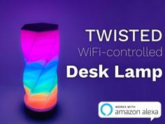 Twisted WiFi Controlled Desk Lamp 3D Printer Model