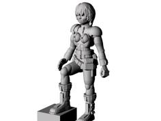 28mm Sci-Fi Girl Miniature 3D Printer Model