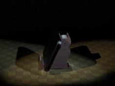 Cat Cell Phone Stand 3D Printer Model