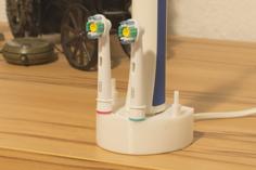 Tooth Brush Holder For Oral-B 3D Printer Model