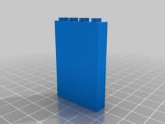 Lego Compatible Wall Piece (no Window) 3D Printer Model