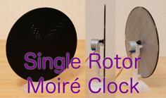 Single Rotor Moiré Clock 3D Printer Model