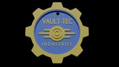 Vault-Tec Logo Keychain/Llavero 3D Printer Model