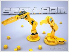 Serv-Arm 3D Printer Model