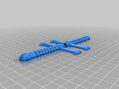 Sword Handle For Straw Fights – On Guard!! 3D Printer Model