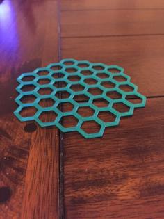 Hexagon Coaster 3D Printer Model