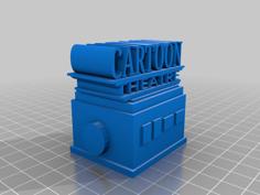 Cartoon Theatre Logo Stand 3D Printer Model