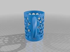 Soda Can 12oz Holder – Hex 3D Printer Model