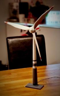 75cm Wind-Power-Plant As Desk Fan 3D Printer Model