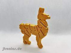 Flexi Articulated Lama 3D Printer Model