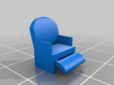 Multiple Chairs (HO Scale 1:87) 3D Printer Model