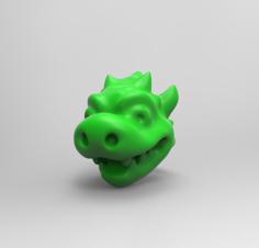 Bowser Keychain 3D Printer Model