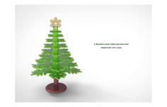 A Snowflake Tree Decoration 3D Printer Model