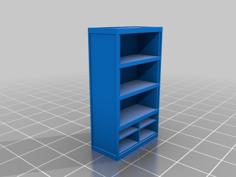 Board Games Props – Bookshelf With Drawers 3D Printer Model