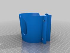 Wheelchair Cup Holder 3D Printer Model