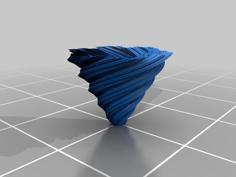 Parameterized Twisting Kochflake Vases 3D Printer Model