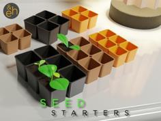 Seed Starter – 3 Sizes, 3×2 And 2×2, Simple And Fast, Seedling Starter 3D Printer Model