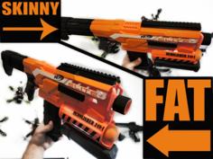 Demolisher Nerf Picatinny Top Rail Wide And Skinny 3D Printer Model